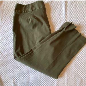 Lane Bryant Olive Green Ankle Pants